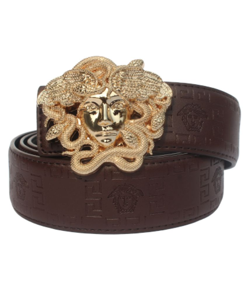 Schneider & Friends Faux Leather Belt brown-natural white extravagant style Accessories Belts Faux Leather Belts 