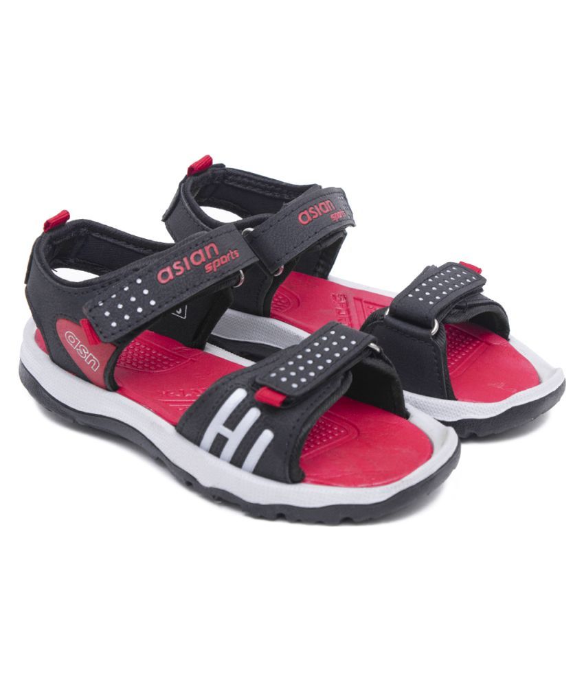 4G-01 Black Red,Sports Sandals,Flip Flops,Kids Sandals,Casual Sandals,Walking Sandals, Price in 