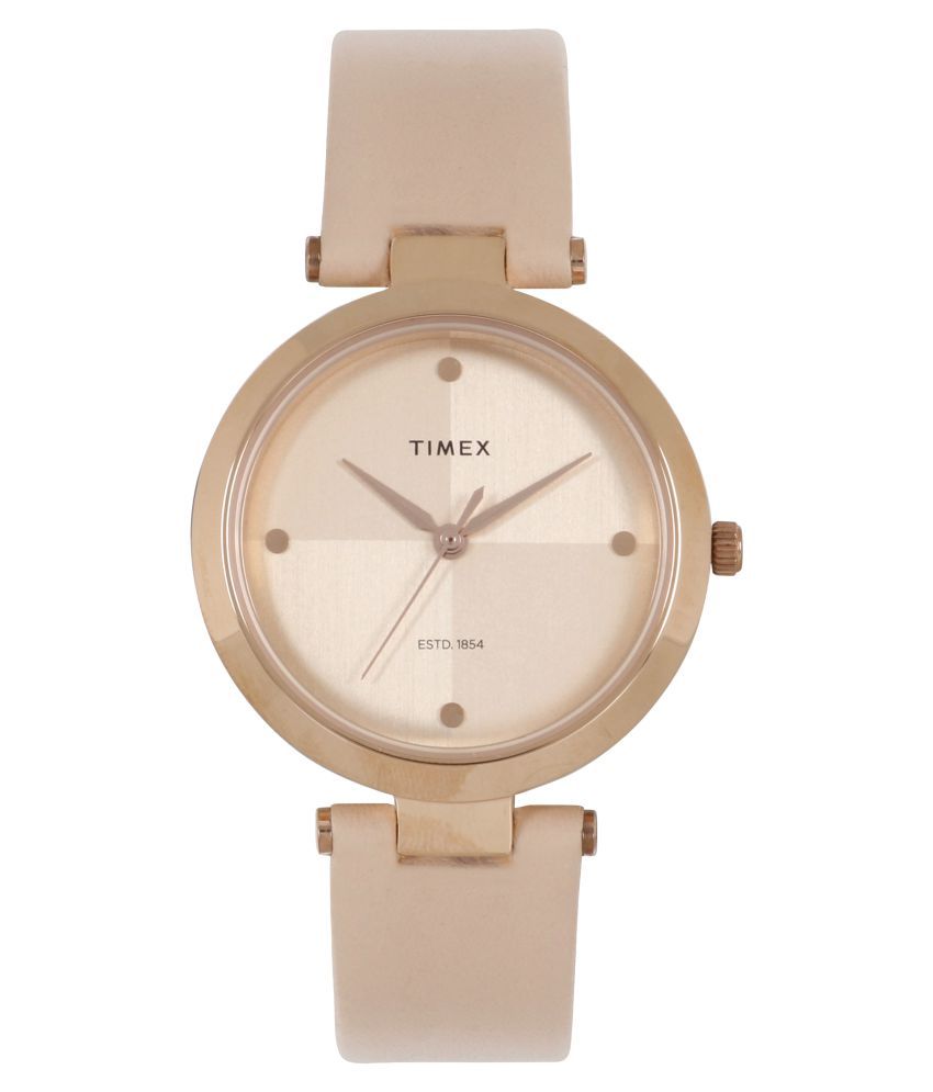Timex Analog Rose Gold Dial Women's WatchTWEL11817 Buy Timex Analog