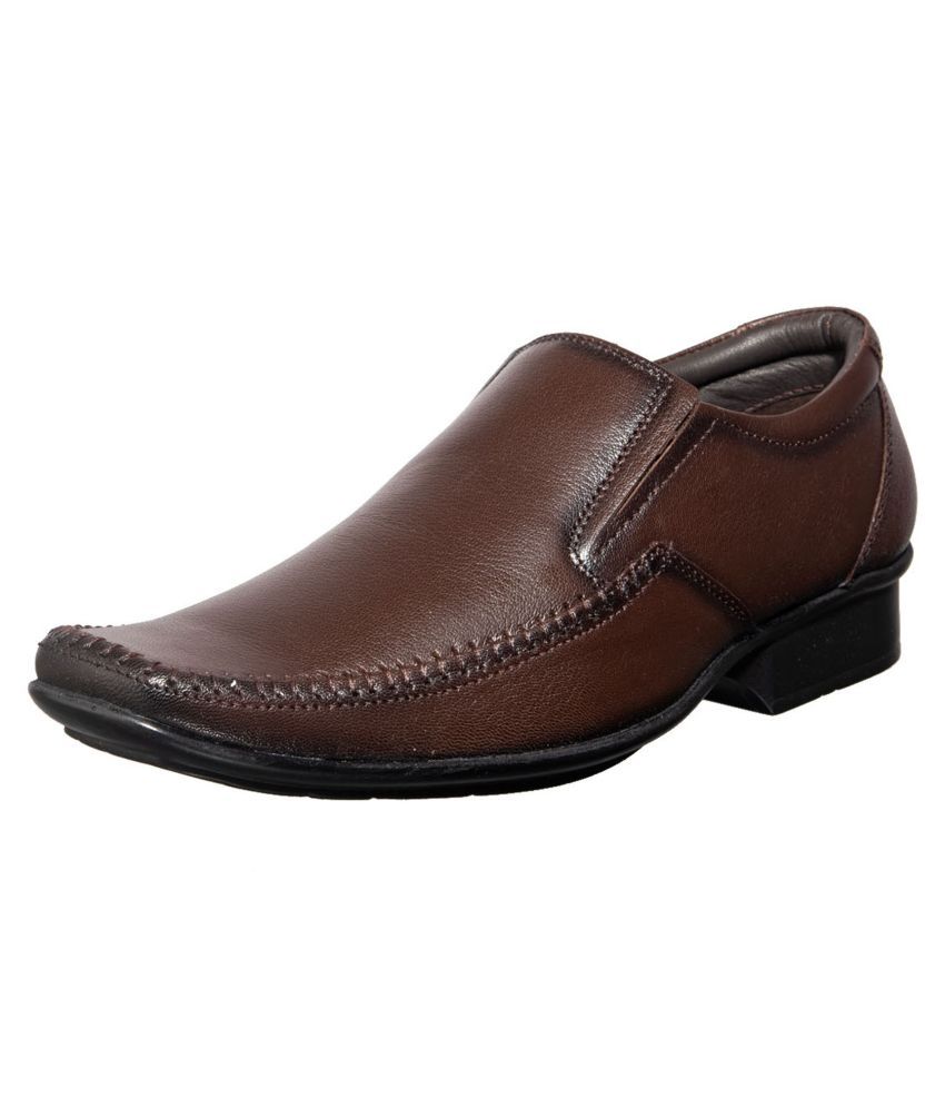 khadim brown formal shoes