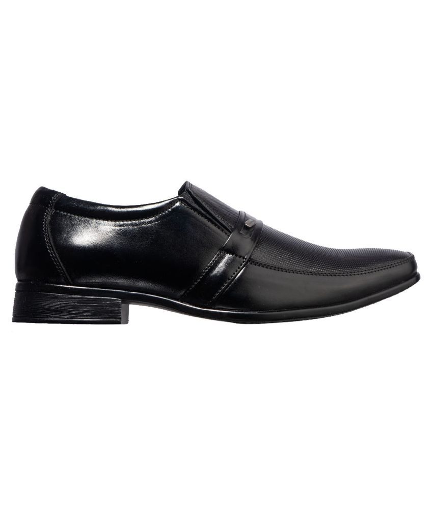 khadims formal black shoes