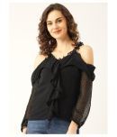 MARC LOIRE - Black Polyester Women's Regular Top ( Pack of 1 )