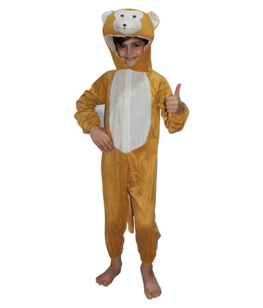     			KAKU FANCY DRESSES Brown Polyester Boys Animal Costume ( Pack of 1 )