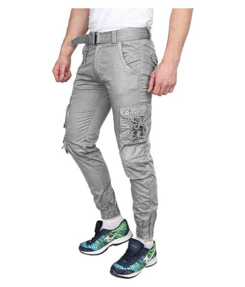 mens grey cargos