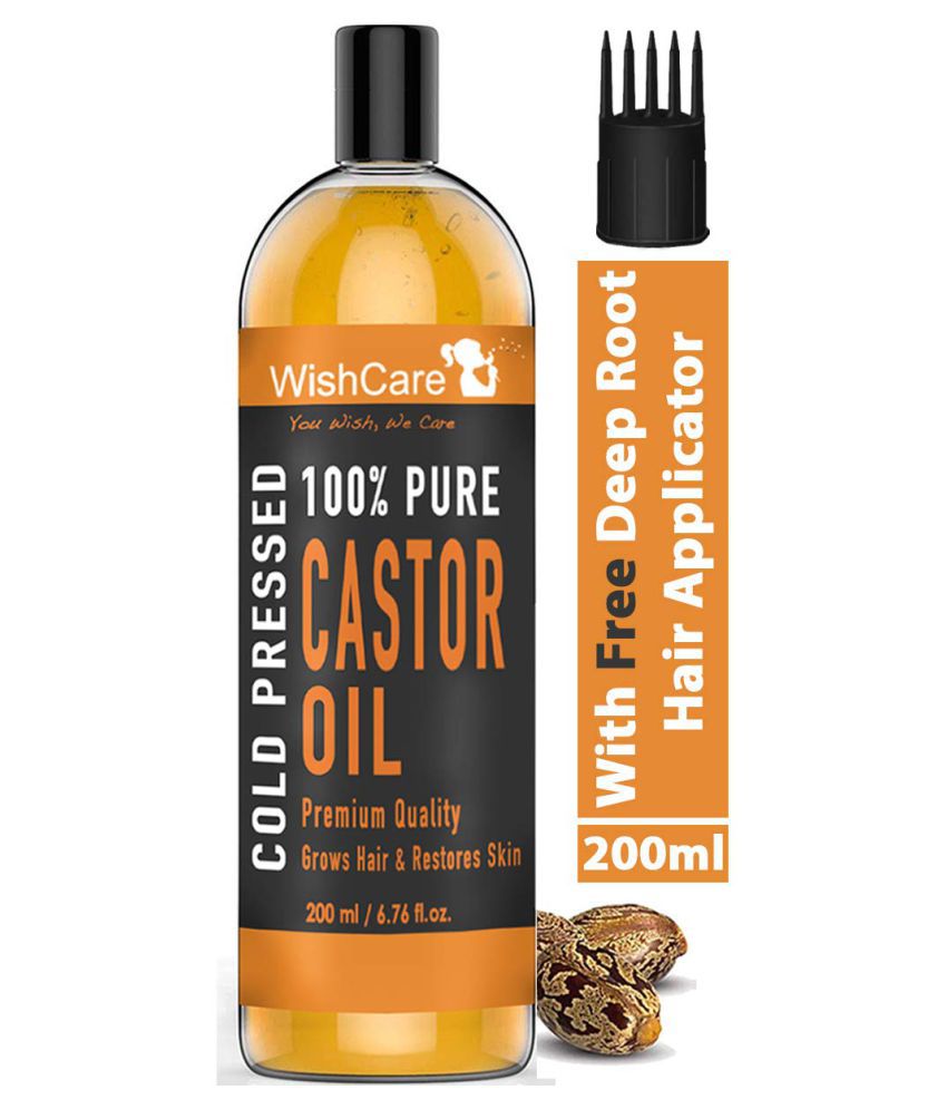 WishCare - Anti Hair Fall Castor Oil 200 ml ( Pack of 1 )