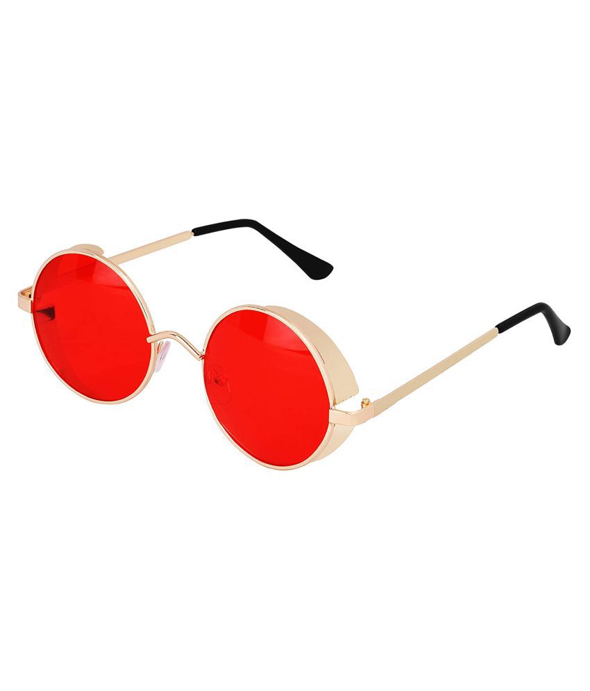 Elegante - Red Round Sunglasses ( 2064 ) - Buy Elegante - Red Round ...
