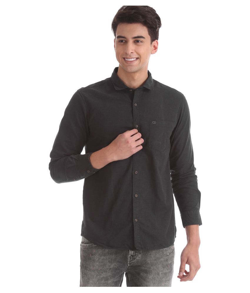 Ruggers 100 Percent Cotton Black Shirt - Buy Ruggers 100 Percent Cotton ...