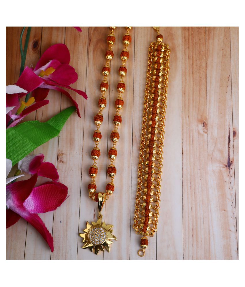 gold locket mala