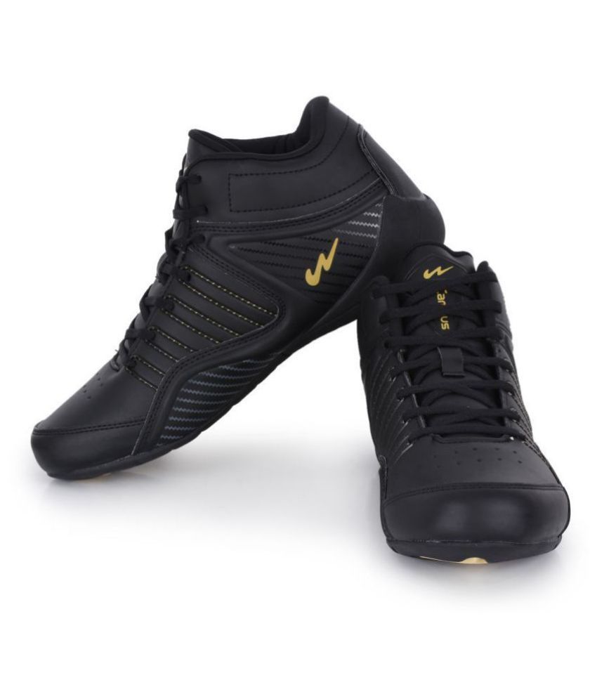 campus sports shoes black