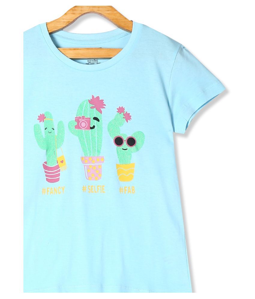 blue cactus shirt