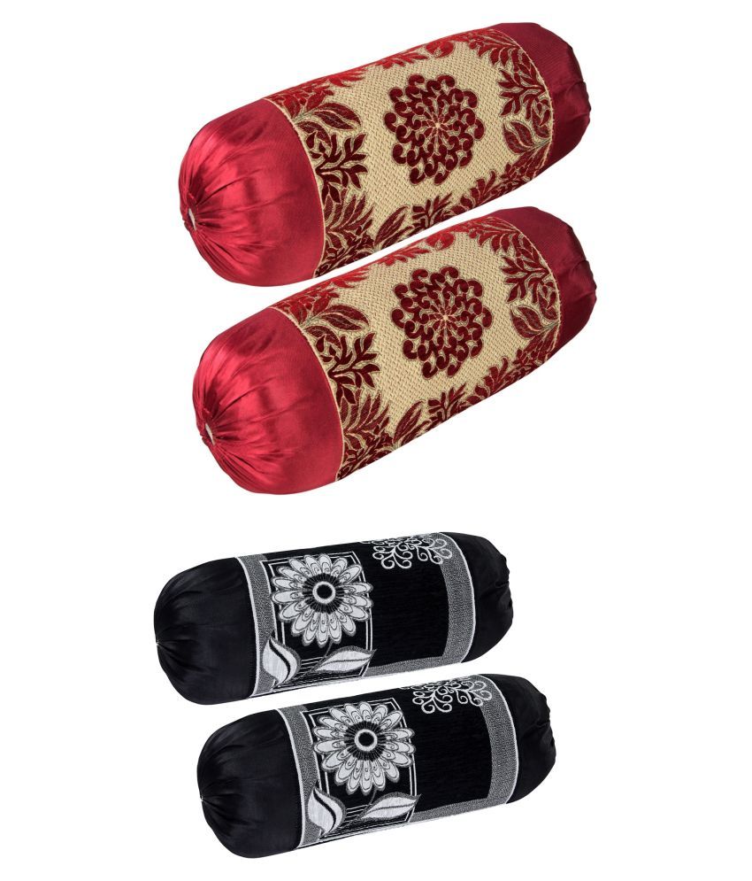 HK Collection Set of 4 Velvet Bolster Covers Buy Online at Best Price