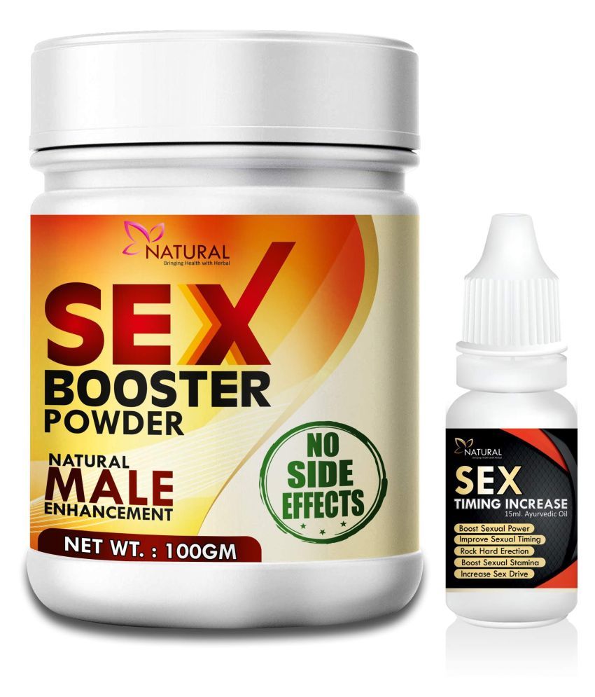     			Sex Booster Powder or Sex Timing Increase Oil herbal for Weakness in male organ (100gm+15ml) 100% Ayurvedic