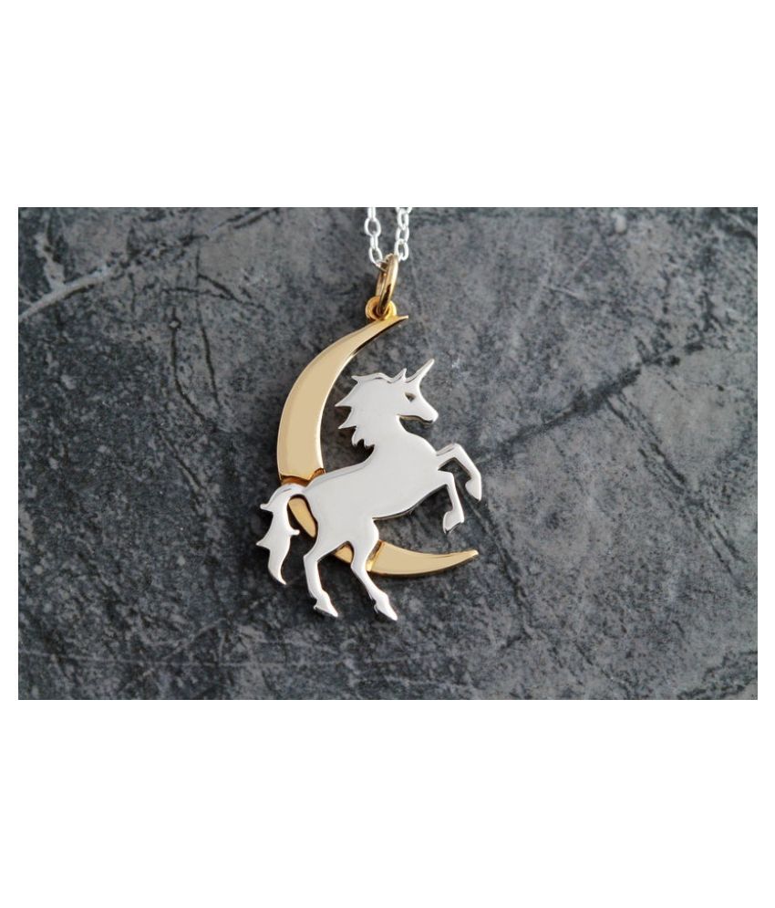 silver unicorn pendant