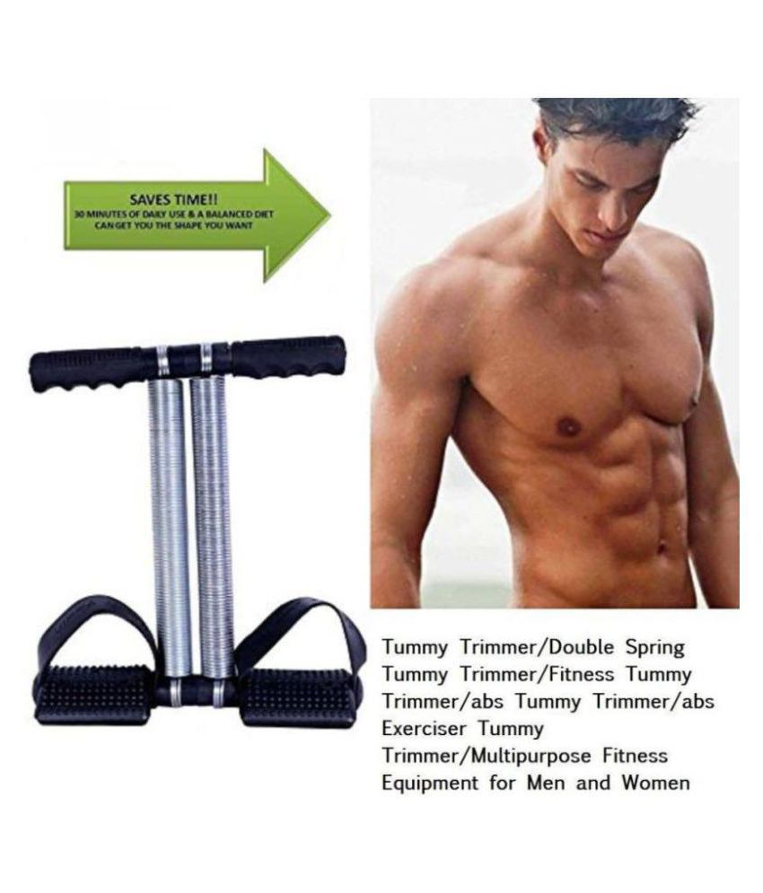 Slimish Tummy Trimmer Stainless Steel Double Spring Tension Foot Pedal ...
