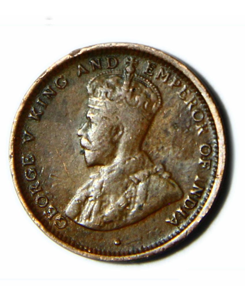 1912 HALF CENT CEYLON OLD COIN - GEORGE V COPPER COIN ...