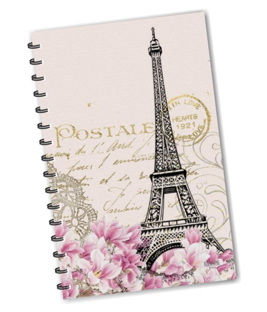     			ESCAPER Cream Eiffel Tower Paris Vintage Diary (RULED), Designer Diary, Vinatage Diary, Journal, Notebook, Notepad