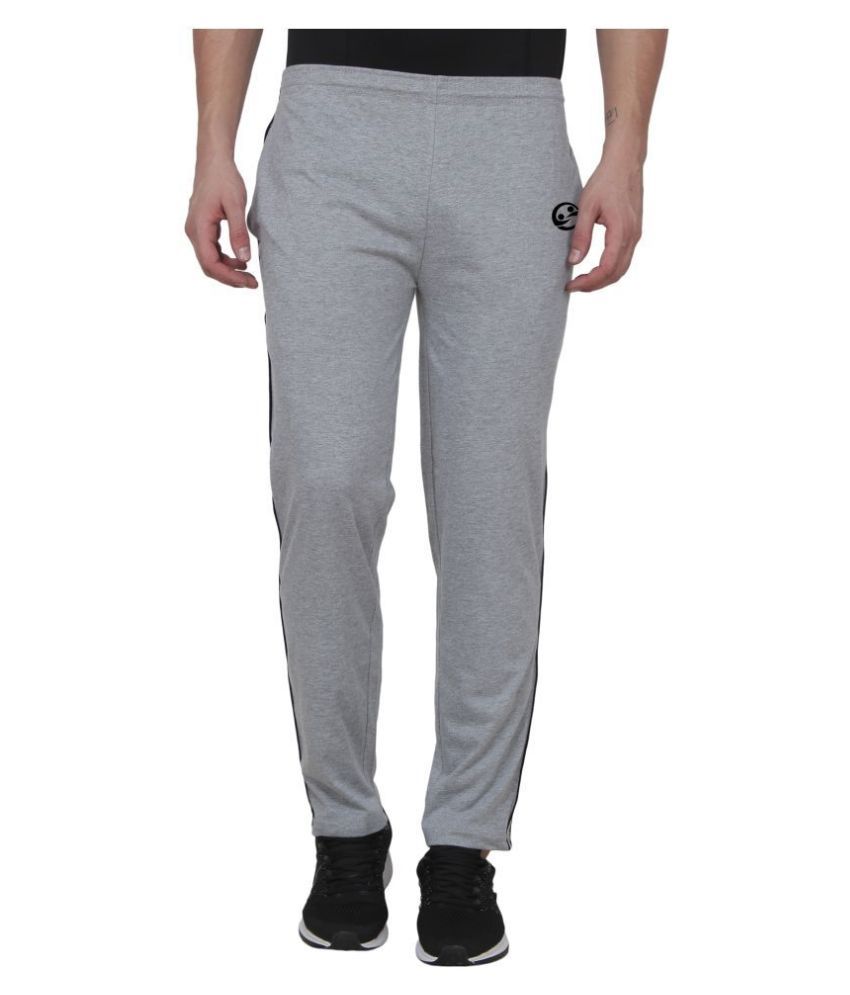 grey cotton track pants