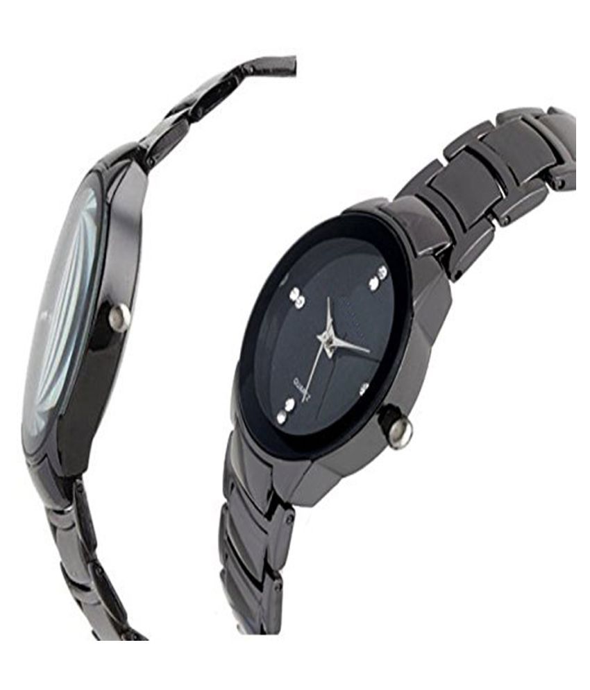 mastrena black analog couple watch Price in India Buy mastrena black