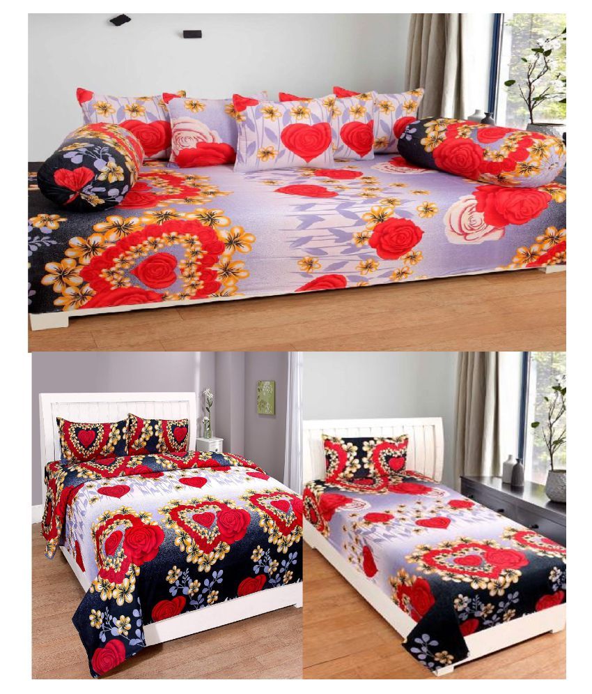 SHAKRIN Poly Cotton Double Bedsheet,Single Bedsheet Buy SHAKRIN Poly