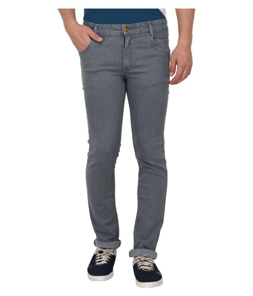     			Studio Nexx - Grey Cotton Blend Regular Fit Men's Jeans ( Pack of 1 )