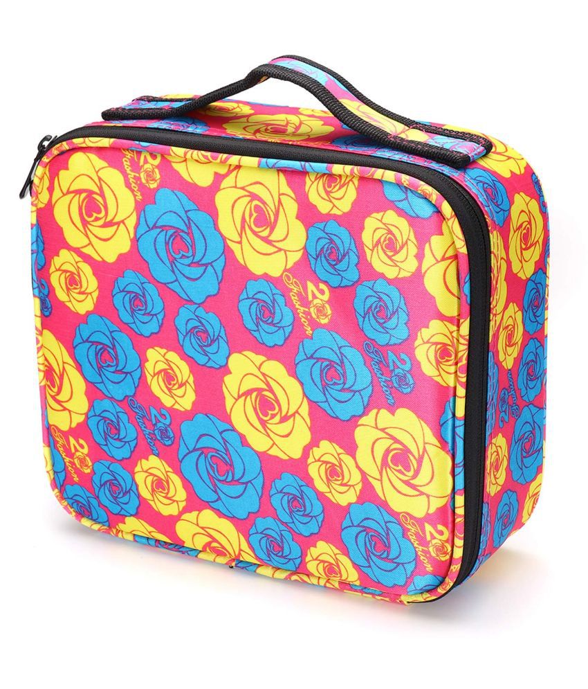     			House of Quirk Makeup Cosmetic Storage Case with Adjustable Compartment