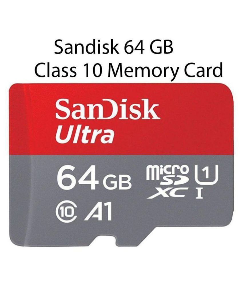 Sandisk Ultra 64gb Memory Card Class 10 with SD Adapter Memory Cards