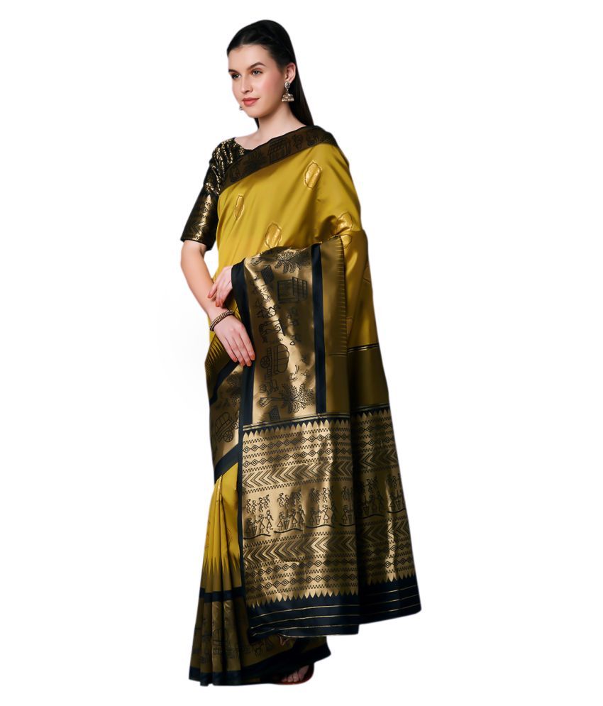 aksharam-yellow-silk-blends-saree-buy-aksharam-yellow-silk-blends