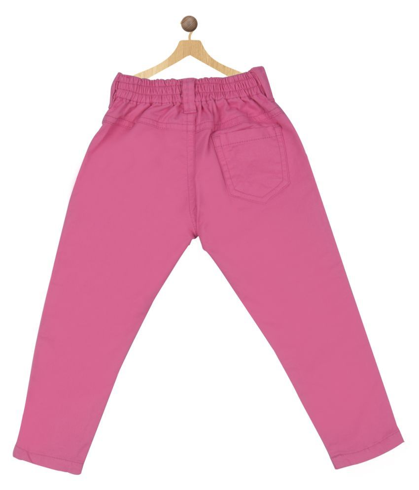 Bodycare Kids Infantwear Girls Solid Light Pink Regular Fit Pants - Buy ...