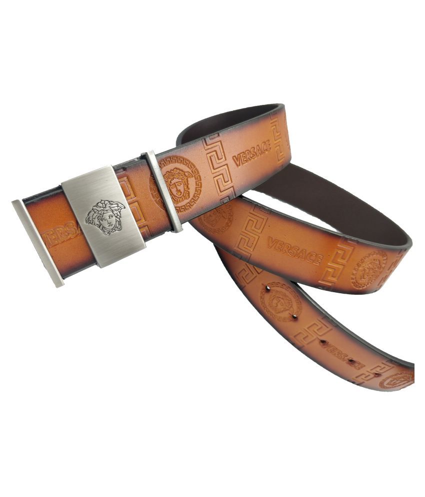 Versace tan belt Clearance