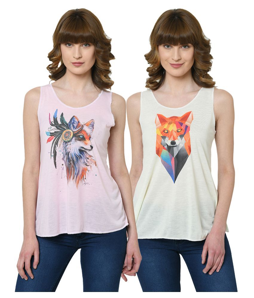     			Vimal Jonney Polyester Tank Tops - Multicolor