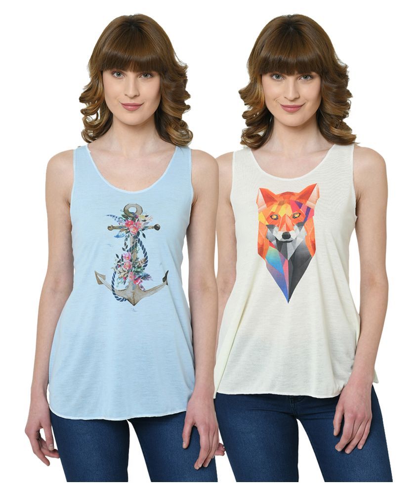     			Vimal Jonney Polyester Tank Tops - Multicolor