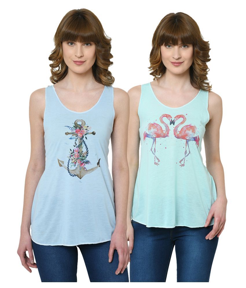     			Vimal Jonney Polyester Tank Tops - Multicolor