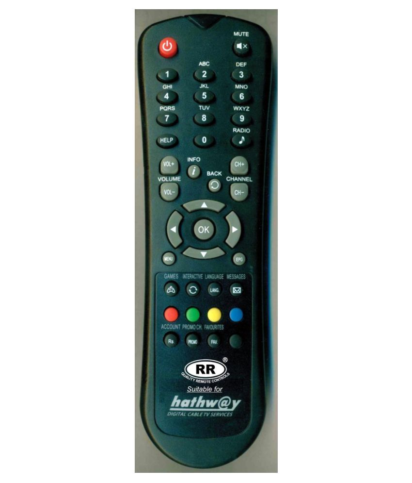 Buy Rr Hathway Dth Remote Compatible With Hathway Set Top Box Remote Online At Best Price In India Snapdeal
