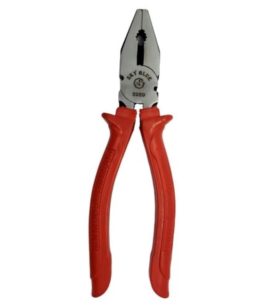     			Sky Blue Enterprises Sturdy Steel Combination 8-Inch Plier (Red) Pincer Plier  (Length : 16 inch)