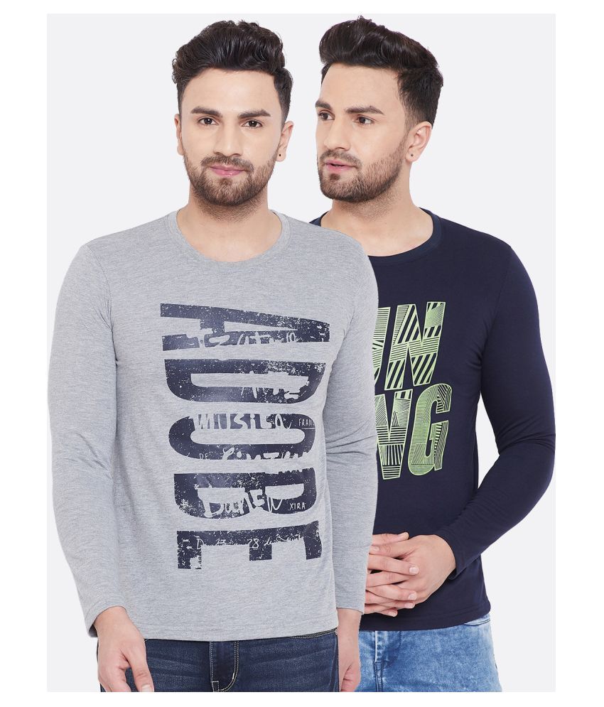 grey printed t shirt