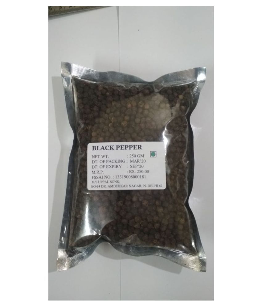     			UPPAL SONS - 250 gm Kali Mirch (Peppercorns) (Pack of 1)