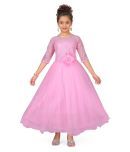 Aarika Net Gown For Girls ( Pack of 1 , Pink )