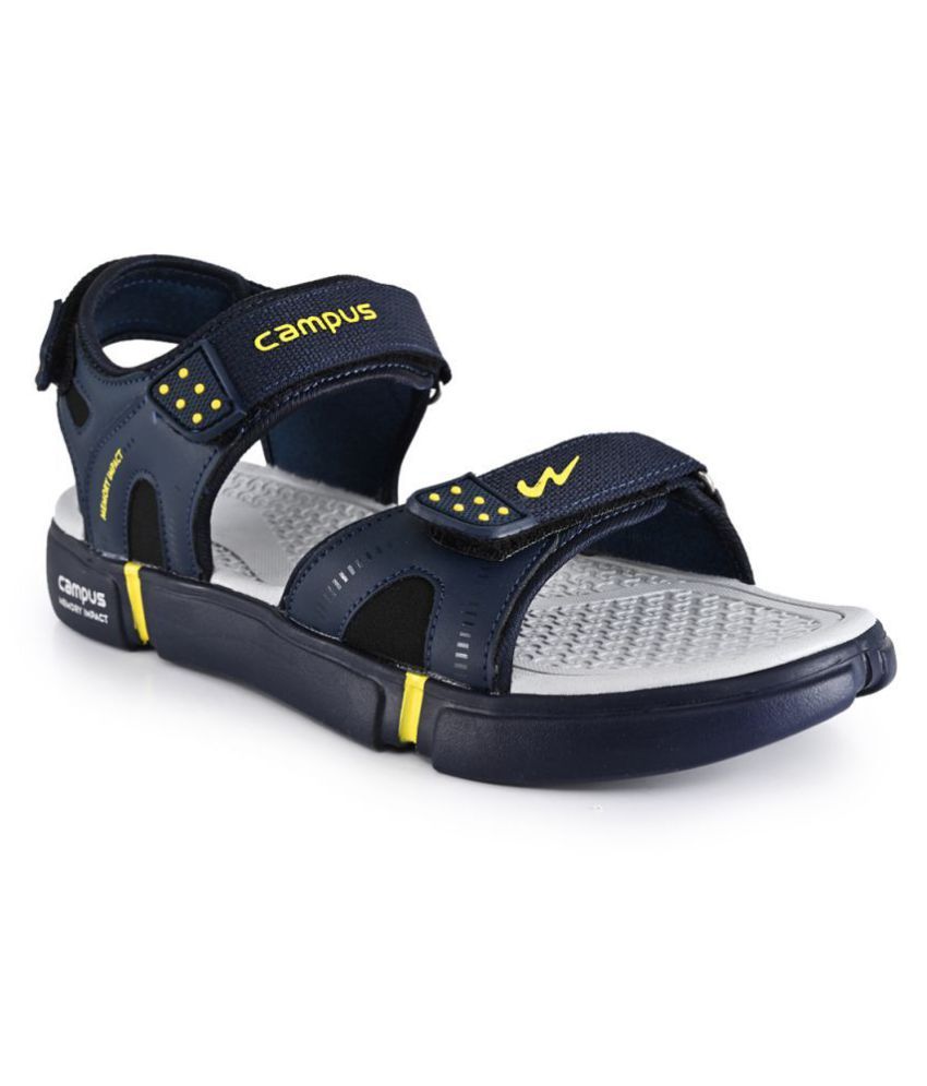 Campus Navy Synthetic Floater Sandals 