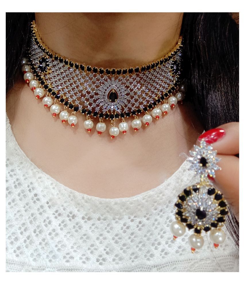 Cardinal Alloy Black Choker Designer 