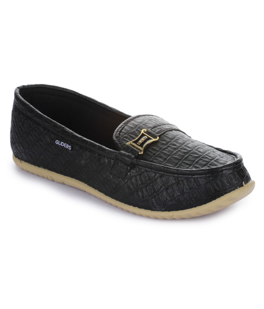 Gliders By Liberty Black Ballerinas Price in India Buy Gliders By