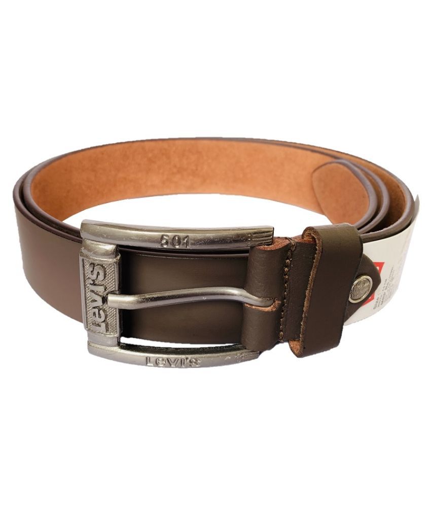 LEVI'S BELT Brown Leather Formal Belt: Buy Online at Low Price in India -  Snapdeal