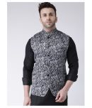 Hangup Grey Cotton Blend Nehru Jacket