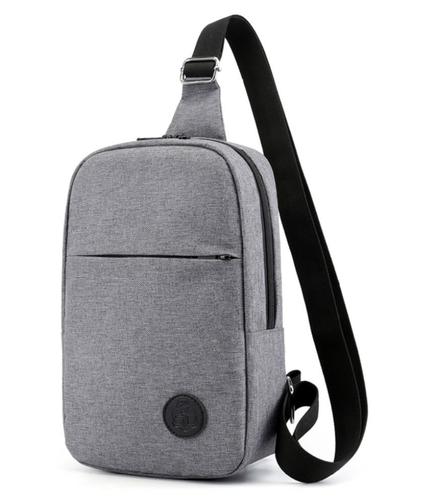 Inone Sling bag for boys Grey Canvas Casual Messenger Bag - Buy Inone ...