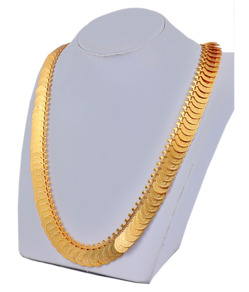     			SHANKH-KRIVA Brass Golden Contemporary/Fashion Necklaces Set Choker