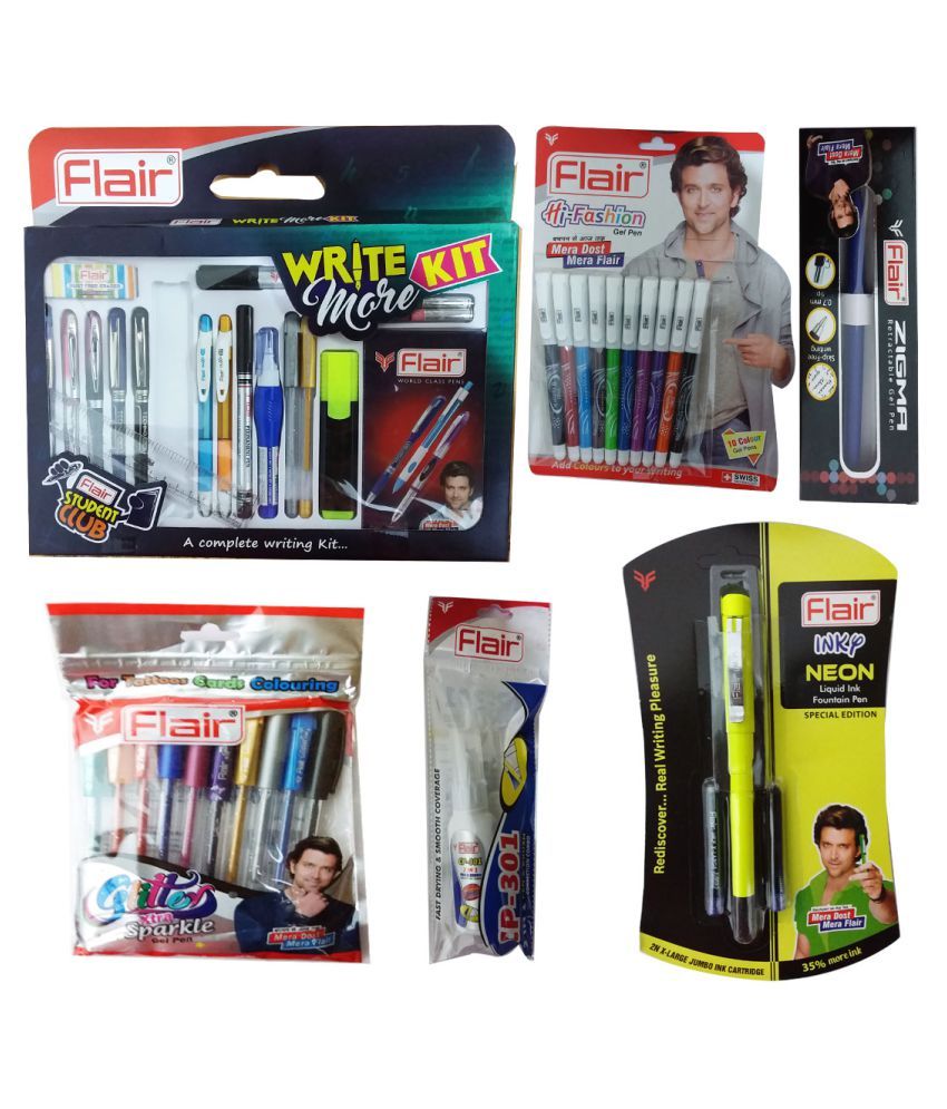 gel ink pens fashion and glitter pack