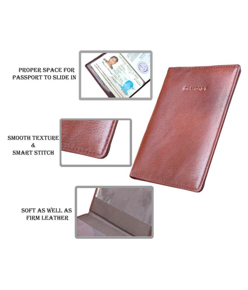 VEGAN 100 Genuine Leather Passport HolderCard HolderPassport