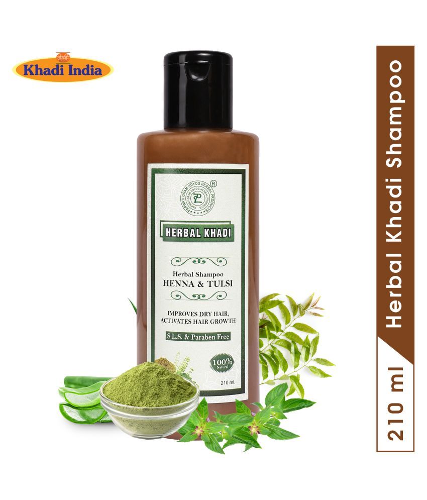 Herbal Khadi Heena Tulsi No Sls Paraben Hair Growth Shampoo 210 Ml Buy Herbal Khadi Heena Tulsi No Sls Paraben Hair Growth Shampoo 210 Ml At Best Prices In India Snapdeal