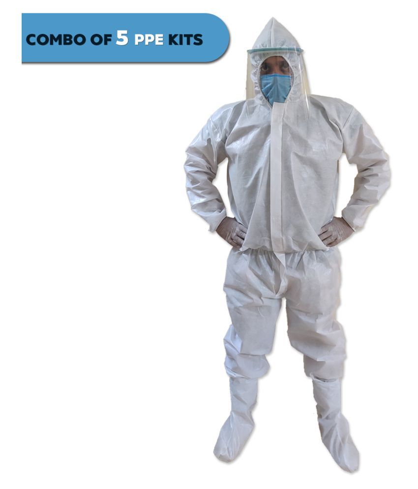 PrettyKraftsÂ SITRA & CE Certified Laminated PPE KIT with Full Body