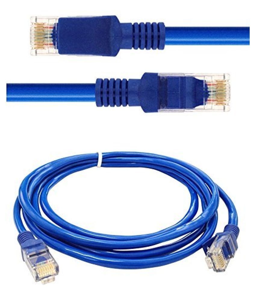 Worldclass 3m LAN(Ethernet) Cat-5 High speed Cable - Blue - Buy ...