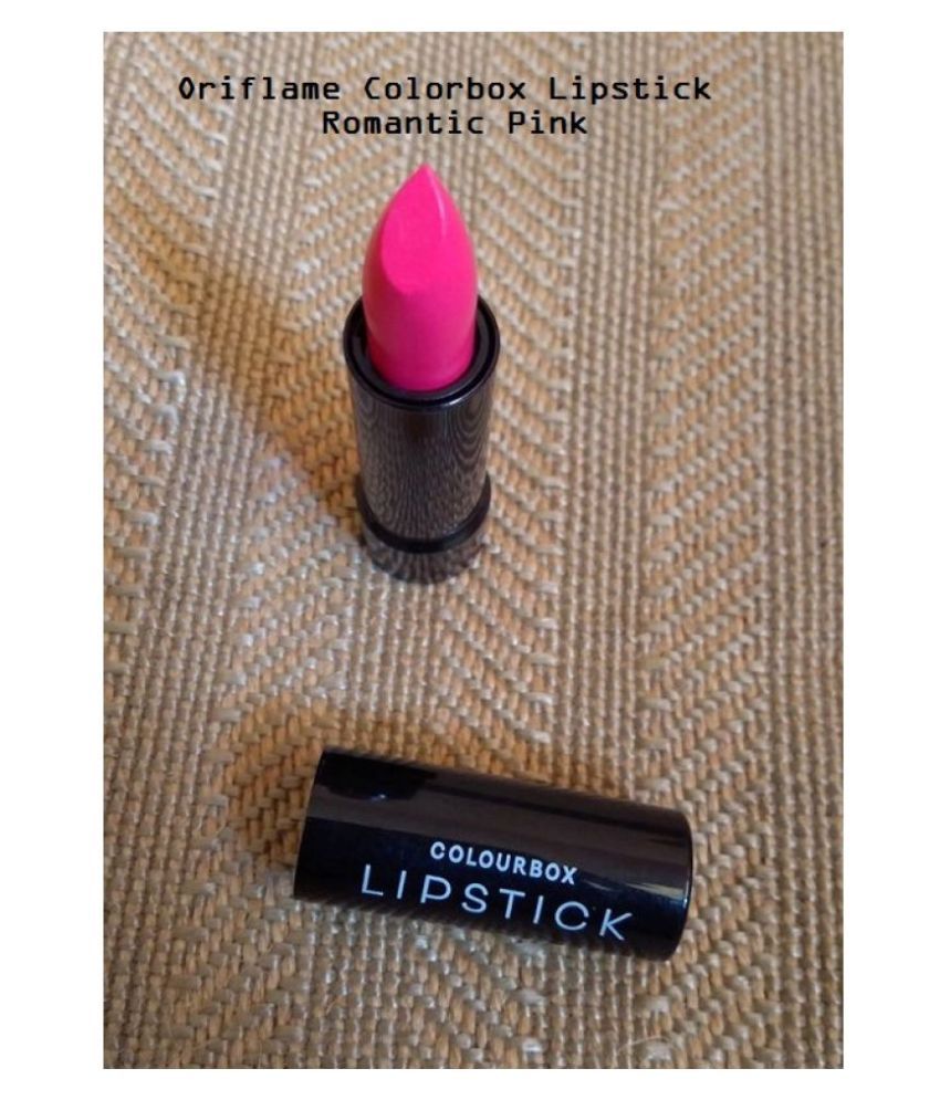 oriflame colourbox lipstick romantic pink